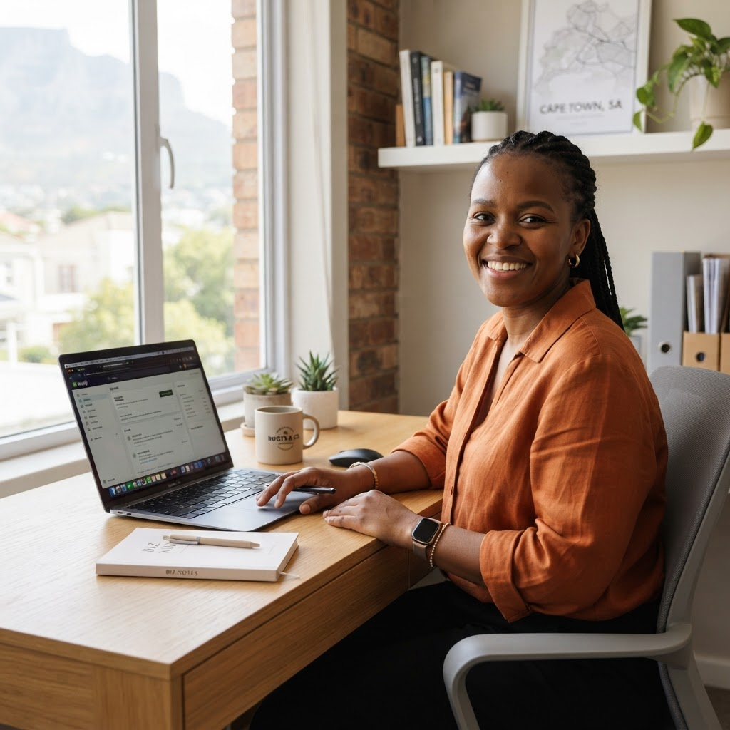 Small business owner using Strove Africa